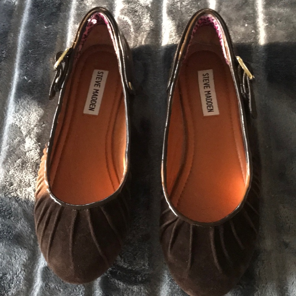 Steve Madden 7 1/2 brown flats